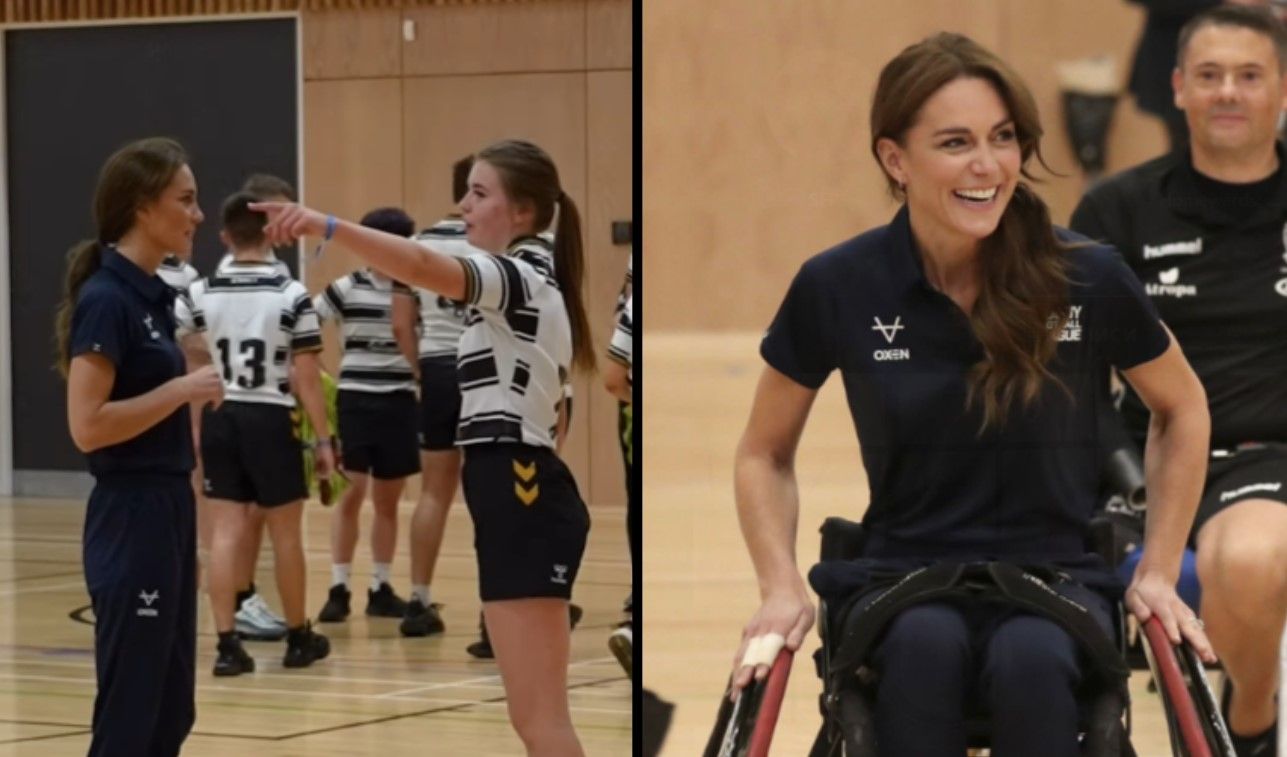 Кейт Міддлтон на тренуванні з регбі Кейт Міддлтон на тренуванні з регбі