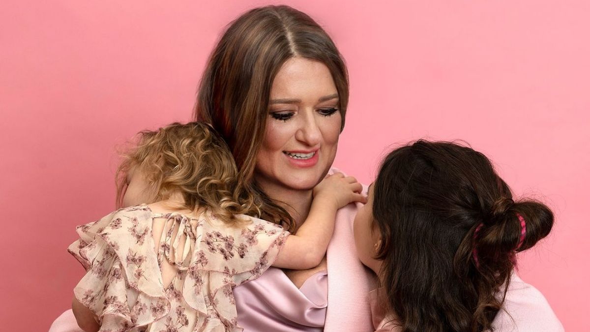 Наталья Могилевская с дочками Наталья Могилевская с дочками