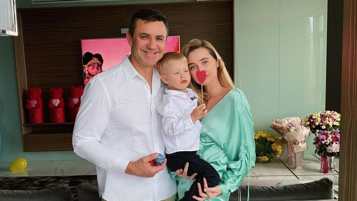 Микола Тищенко та Алла Барановська з сином Микола Тищенко та Алла Барановська з сином