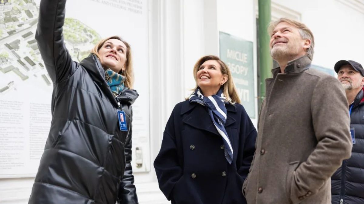 Елена Зеленская с Метте Фредериксен Бо Тенгбергом Елена Зеленская с Метте Фредериксен Бо Тенгбергом