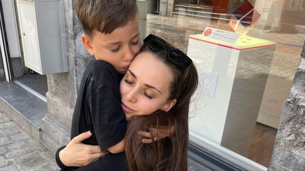 Ксенія Мішина з сином Платоном Ксенія Мішина з сином Платоном