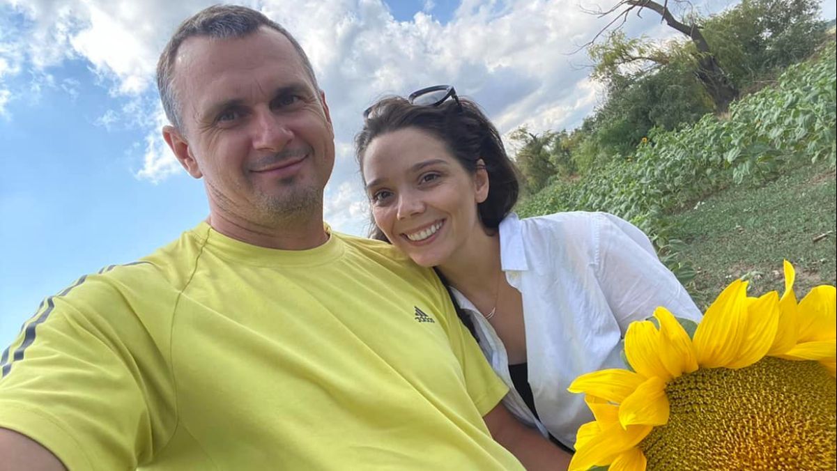 Олег Сенцов привітав дружину з днем народження