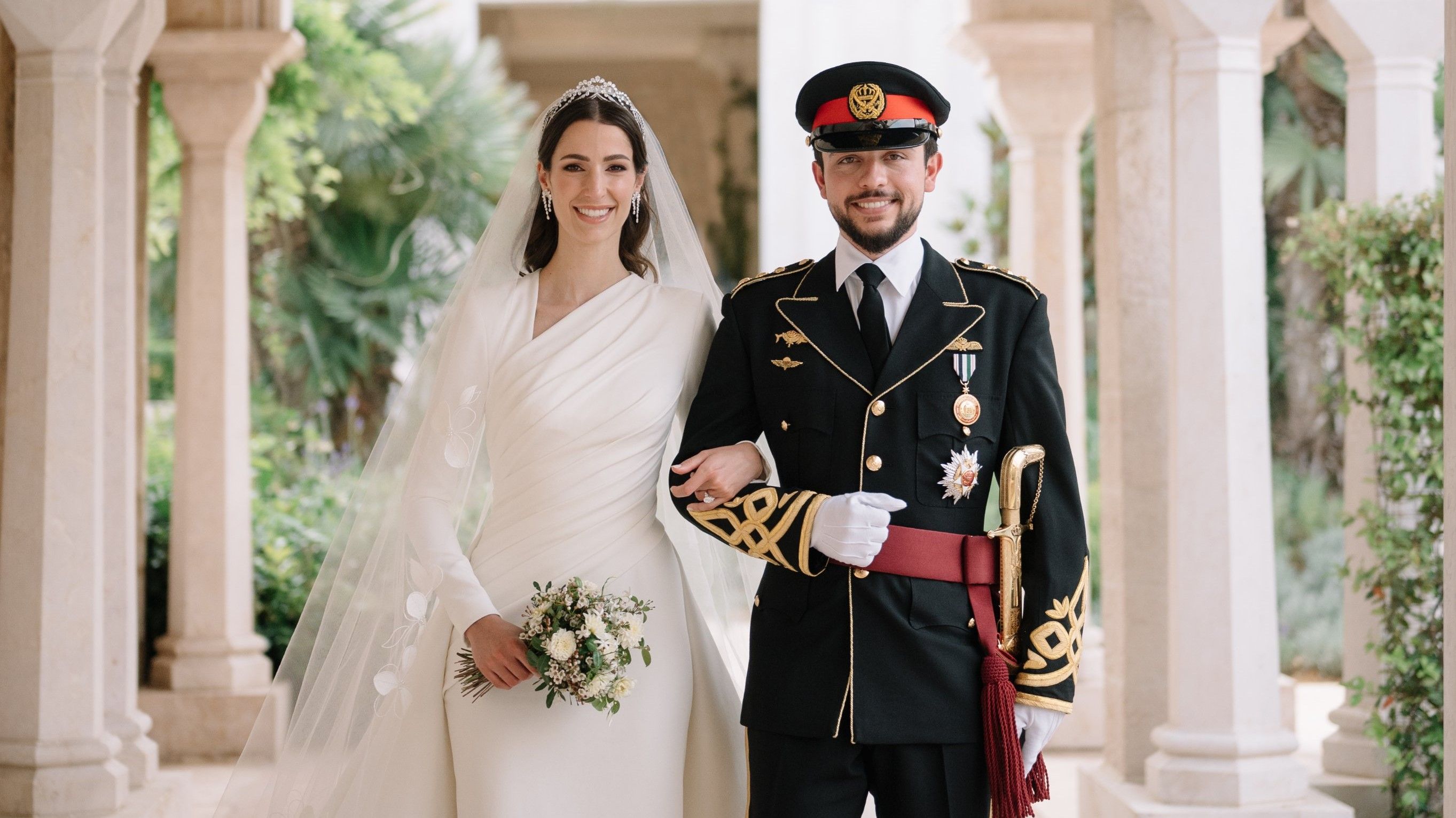 Кронпринц Хусейн та принцеса Раджва Кронпринц Хусейн та принцеса Раджва