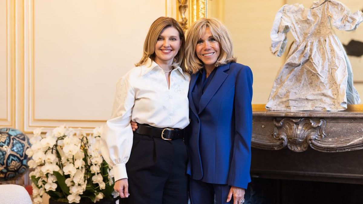 Елена Зеленская и Брижит Макрон Елена Зеленская и Брижит Макрон