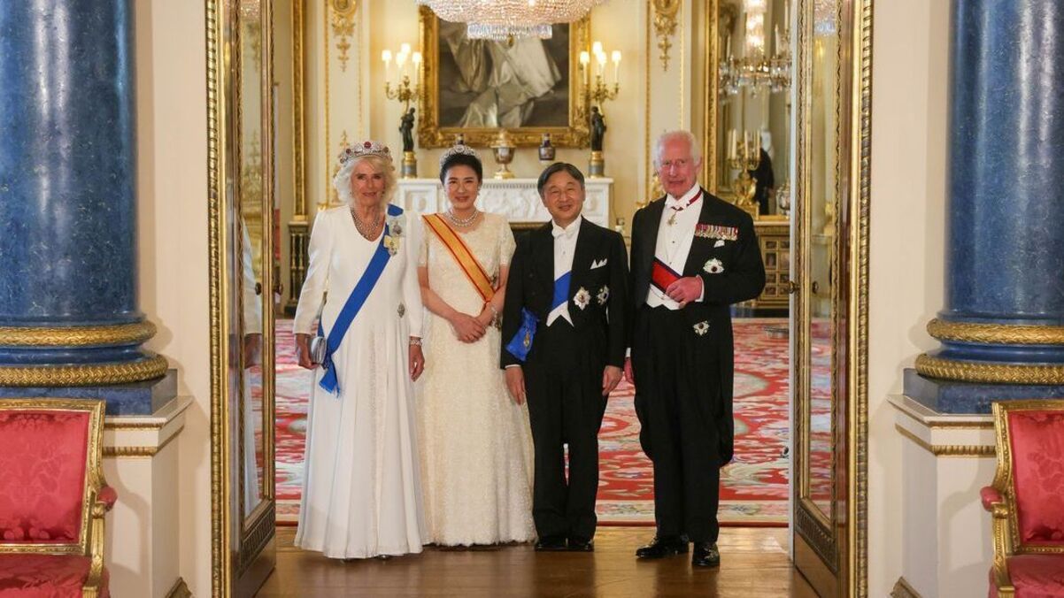 Чарльз ІІІ, Камілла та імператор з імператрицею Японії Чарльз ІІІ, Камілла та імператор з імператрицею Японії