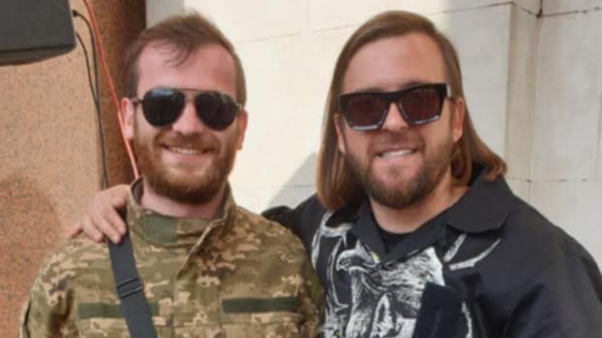 Сергій Танчинець з полеглим братом Сергій Танчинець з полеглим братом