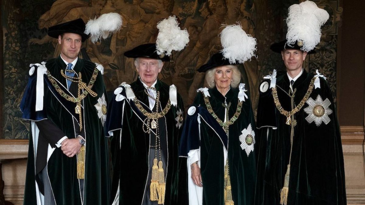 Принц Вільям, король Чарльз ІІІ, королева Камілла та принц Едвард Принц Вільям, король Чарльз ІІІ, королева Камілла та принц Едвард